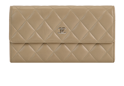 Chanel Quilted Long Wallet, front view